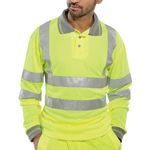 Polo Shirt Lng Sleeve Syellow Med