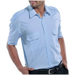 Pilot Short Sleeve Shirt Sk Blu 17