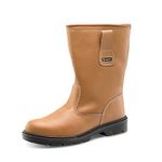 Beeswift Rigger Boot Lined Tan Sz 8