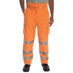 Rail Spec Hi Vis Trousers Orange 34