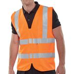 Beeswift Hi Vis Waistcoat Org Xl