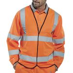 Hi Vis Long Sle Jerkin Orange Medium