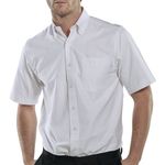 Oxford Short Sleeve Shirt White 15.5