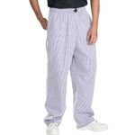 Chefs Trousers Navy/White Check L