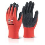 M/P Black Latexpoly Glove Med