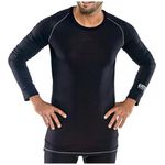 Base Layer Long Sleeve Vest Black