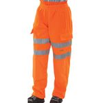 Hi Vis Jogging Bottoms Orange M