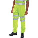 Hi Vis Jogging Bottoms Sat Ylw 2Xl