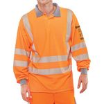 Arc Flash Poloshirt Go/Rt Orange Sm