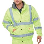 Hi Vis Fleece Bomber Jacket Syw 4Xl