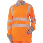 Hi Vis Exec Lng Sle Polo Syellow 5Xl