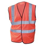 Hi Visibility Mesh Vest Orange S