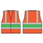 Beeswift Hi Vis Vest Org/Green M