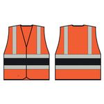 Beeswift Hi Vis Vest Org/Black M