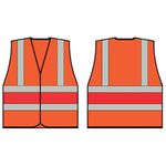 Beeswift Hi Vis Vest Org/Red 3Xl