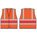 Beeswift Hi Vis Vest Org/Red L