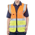 Hi Vis Exec Waistcoat Org/Sylw 3Xl