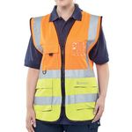 Hi Vis Exec Waistcoat Org/Sylw 6Xl