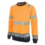 Hi Vis Sweatshirt Orange/Black 3Xl