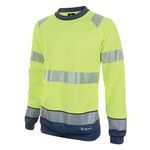 Hi Vis Sweatshirt Syellow/Nblue L