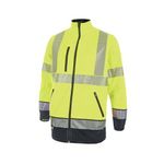 Hi Vis Softshell Jkt Sylw/Nvy 4Xl