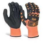 Sandy Nitrile Coated Gloves Org L