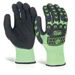 Foam Nitrile Coated Gloves Green Xl