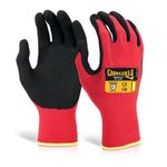 Glovezilla Nitrile Nyl Glove Red S