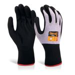 Nitrile Foam Nyl Gloves Purple S