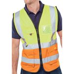 Hi Vis Exec Waistcoat Sylw/Org S