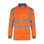 Envirowear Hi Vis Ls Polo Org 2Xl