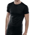 Short Sleeve Thermal Vest Black L