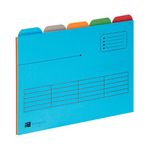Elba 5 Tabbed Folder A4 Ass Pk5