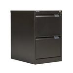 Filing Cabinet 2Drawer Lock Blk Bs2E