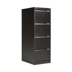 Filing Cabinet 4Drawer Lock Blk Bs4E