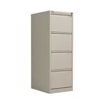 Filing Cabinet 4Draw Lock Grey Fsh Bs4E