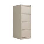 Filing Cabinet 4Draw Lock Grey Fsh Bs4E