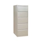 Filing Cabinet 5Draw Lock Grey Flsh Bs5E