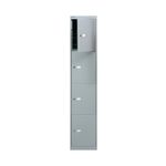 Bisley 4 Door Locker Goose Grey