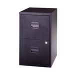 A4 Homefiler 2 Drawer Black