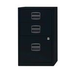 A4 Homefiler 3 Drawer Black