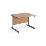 Contract 25 cantilever leg straight desk