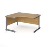 Contract 25 cantilever leg LH erg desk