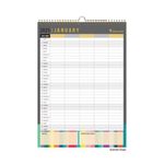 Collins Edge Wall Calendar A3 Mtv 25