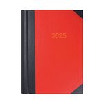 Collins A4 Desk Diary 2Ppd Blk/Rd 25