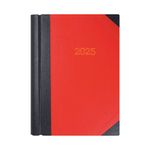 Collins A4 Desk Diary 2Ppd Blk/Rd 25