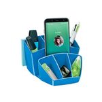 Ceppro Gloss Desk Tidy Blue 580g Blue