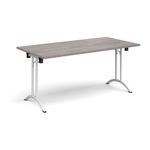 Rect folding leg table with curved feet