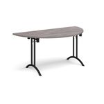 Semi circ folding leg table curved feet