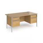 Contract 25 H-Frame desk 2&2d ped